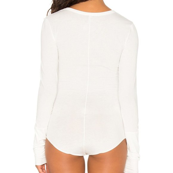 FREE PEOPLE Easy Peasy White Bodysuit - Picture 2 of 9